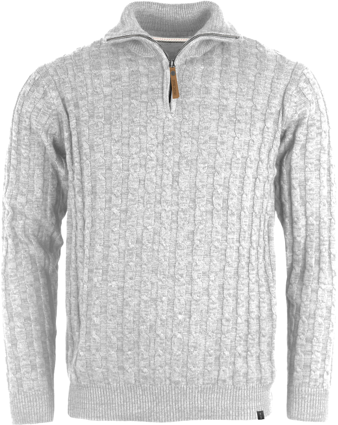 Kabel Half Zip Strik 'Rufus' - Offwhite