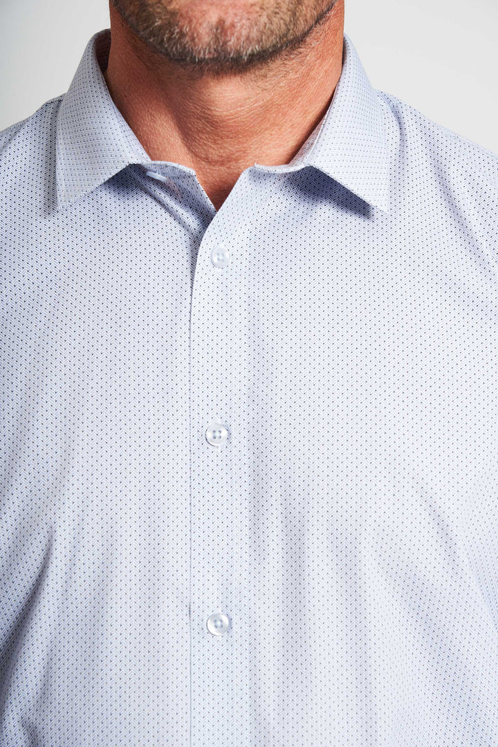 Basic Skjorte 'Adam' - Light Blue Print
