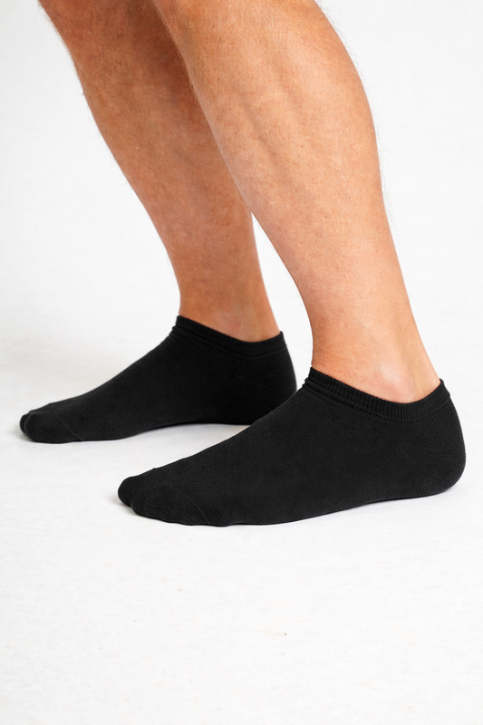 Basic Ankelstrømper 'Svaneke' - Black