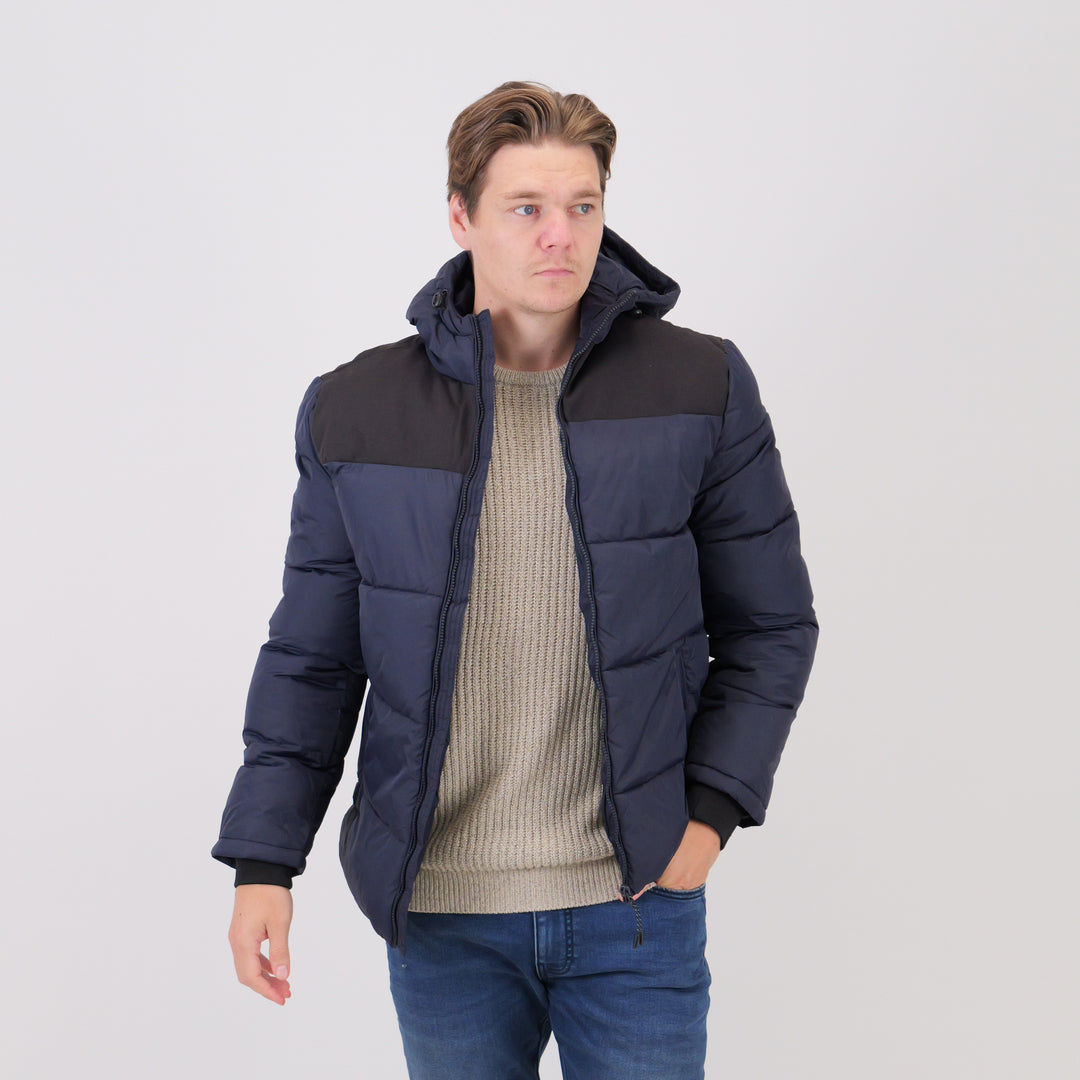 Kort Jakke 'Benjamin' - Navy/Black