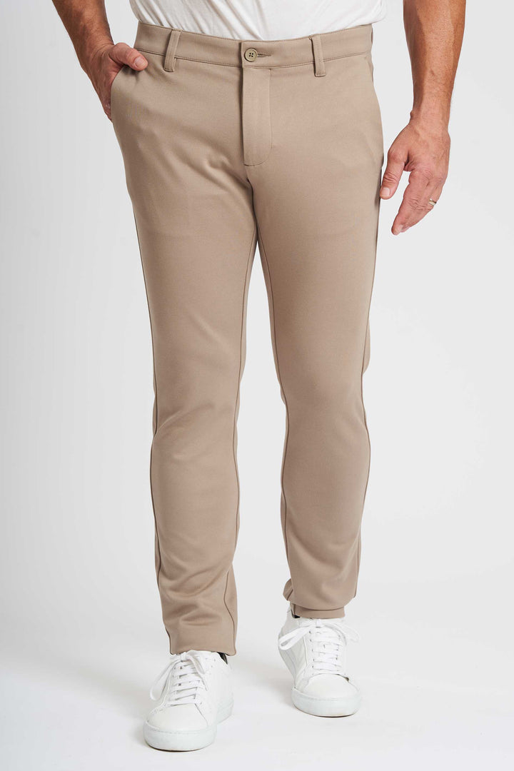 Performance Pants 'Arden' - Beige Melange