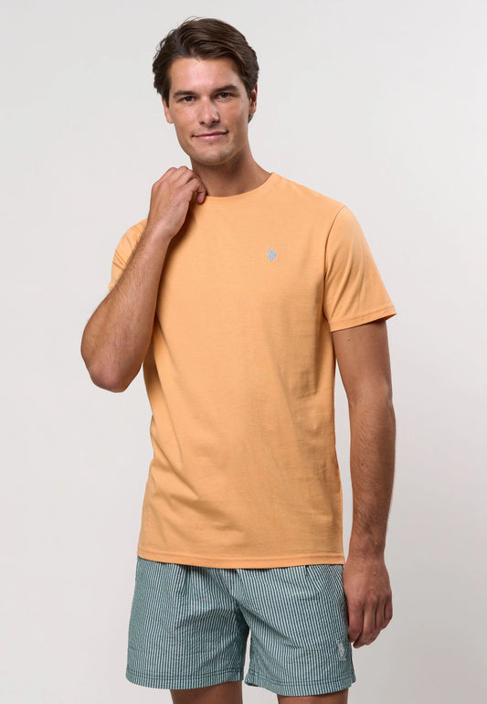 Logo T-Shirt 'Arjun' - Peach Cobbler
