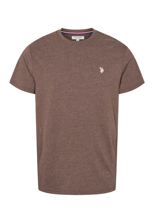 Logo T-Shirt 'Arjun' - Chestnut Melange