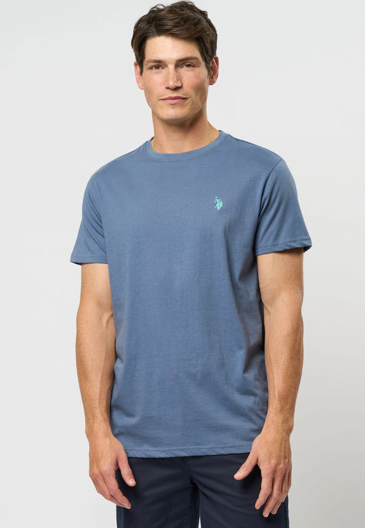 Logo T-Shirt 'Arjun' - China Blue