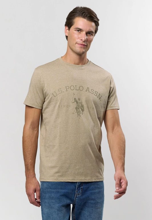 Logo T-Shirt 'Archibald' - Crockery Melange