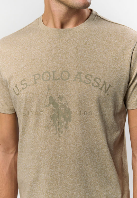 Logo T-Shirt 'Archibald' - Crockery Melange