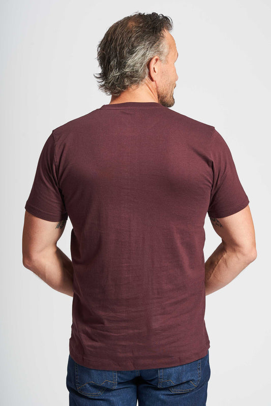 Basic T-shirt 'Fr. Havn' - Dark Plum
