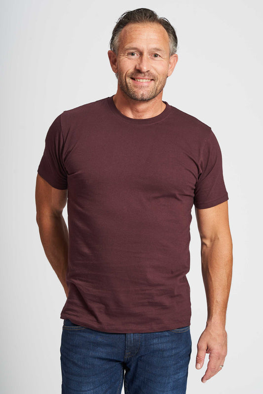 Basic T-shirt 'Fr. Havn' - Dark Plum