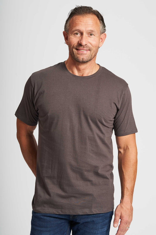 Basic T-shirt 'Fr. Havn' - Stone Grey