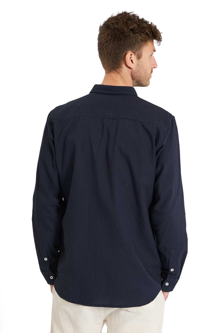 Hør Skjorte 'Hurup' - Navy