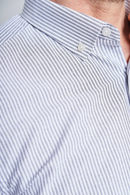 K/æ Oxford Skjorte 'Tinglev' - Dark Navy Stripe