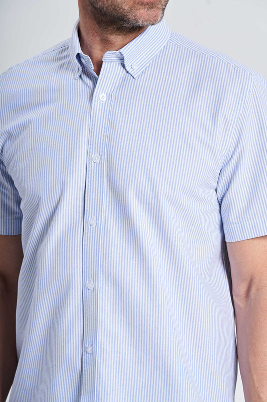 K/æ Oxford Skjorte 'Tinglev' - Light Blue Stripe