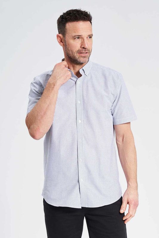 K/æ Oxford Skjorte 'Tinglev' - Dark Navy Stripe