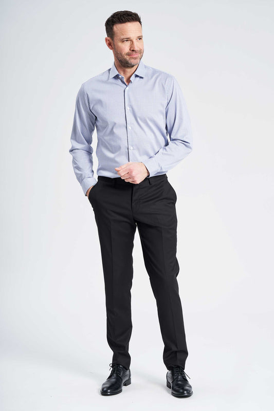 Strygefri Skjorte 'Andreas' - Blue Check