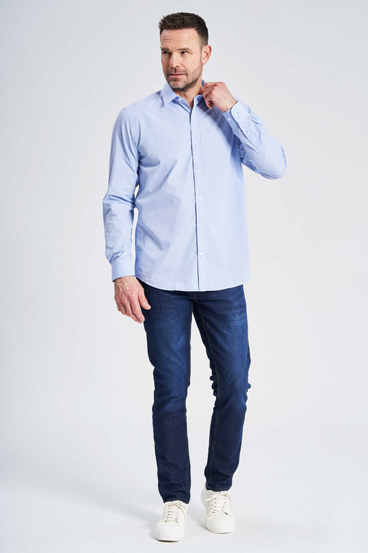 Skjorte 'Varde' - Soft Blue