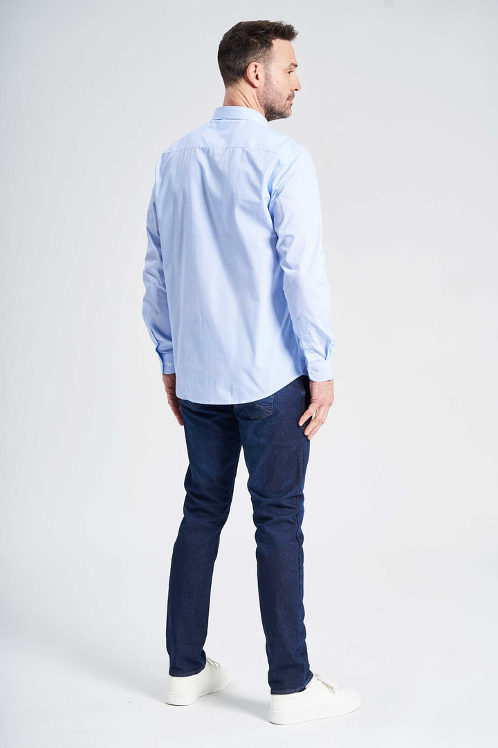 Skjorte 'Varde' - Striped Soft Blue