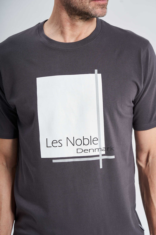 Logo T-Shirt 'Mern' - Dark Cement