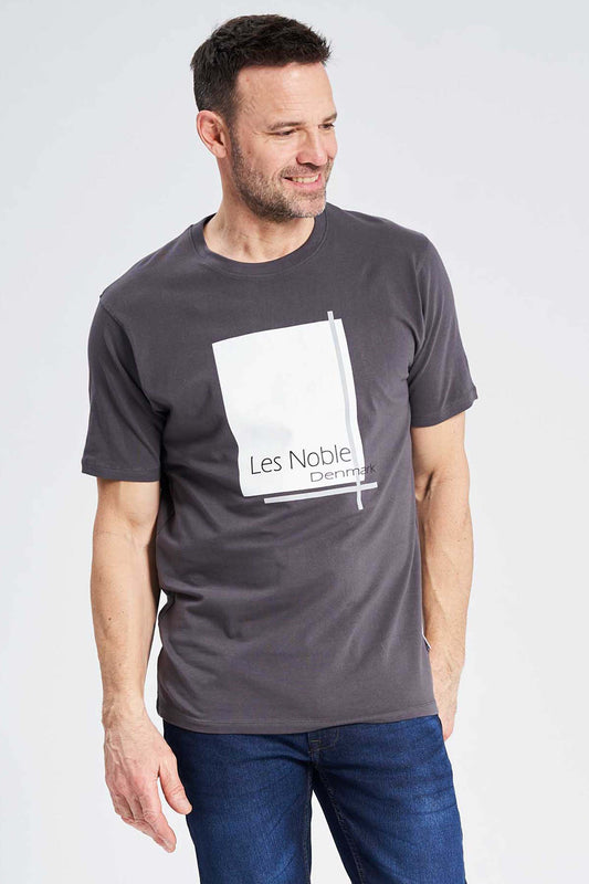 Logo T-Shirt 'Mern' - Dark Cement