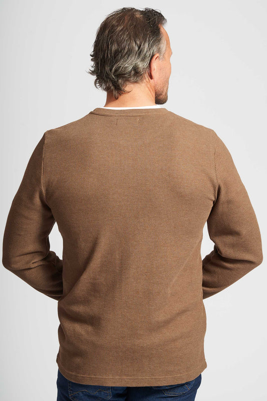 Vaffel Sweatshirt 'Allan' - Dark Sand Mel.