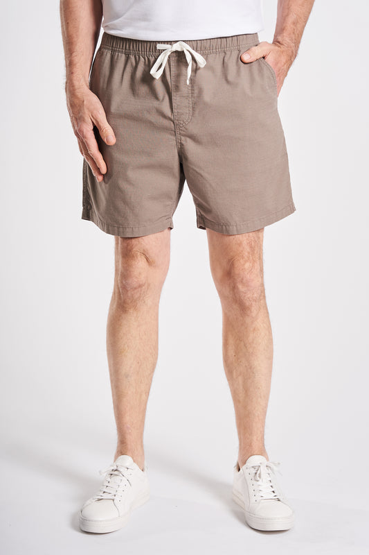 Linen look shorts - Khaki