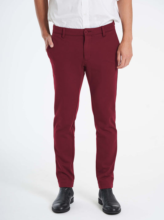 Performance pants herre rød bordeaux