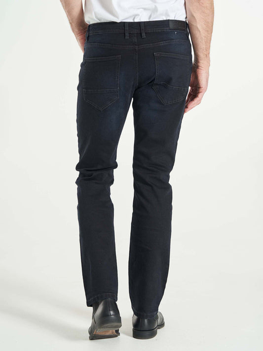 Modern fit stretch jog pants jeans til mænd mørkeblå