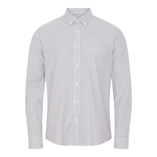 Oxford Skjorte 'Aabjørn' - Olive/White Pin
