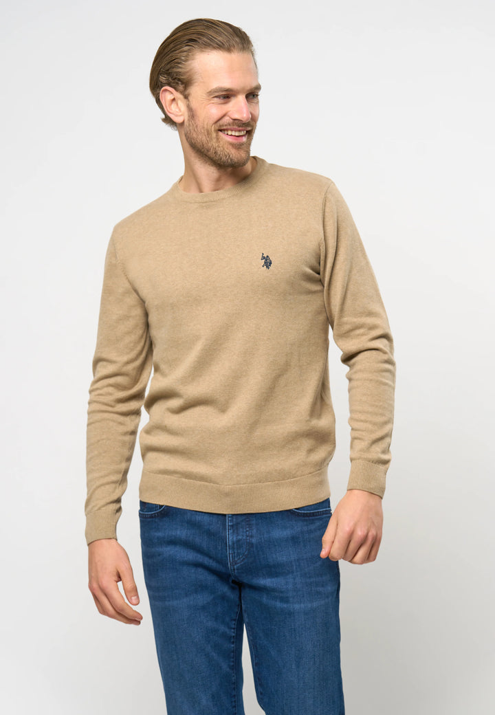 O'Neck Knit 'Adair' - Crockery Melange