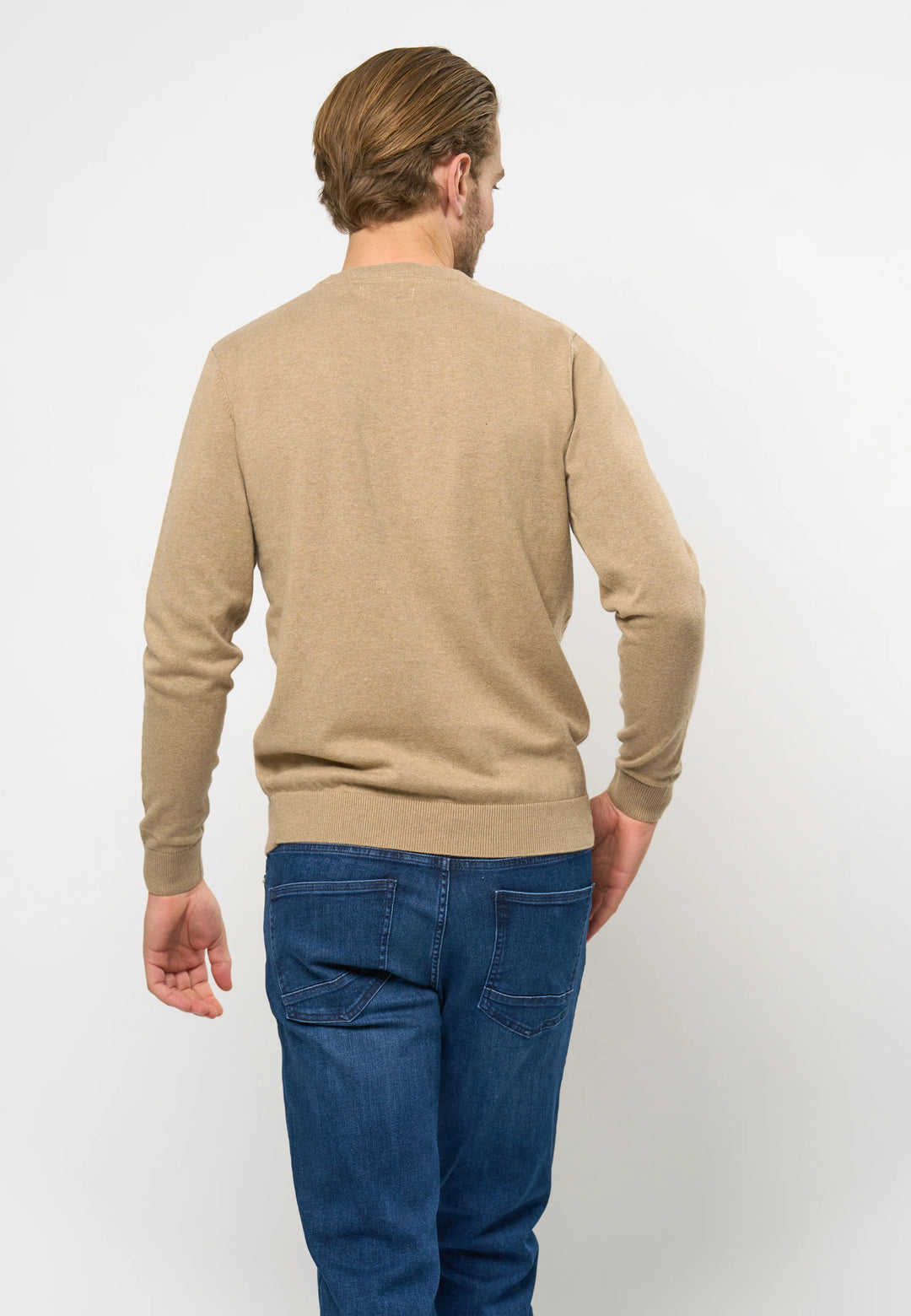 O'Neck Knit 'Adair' - Crockery Melange