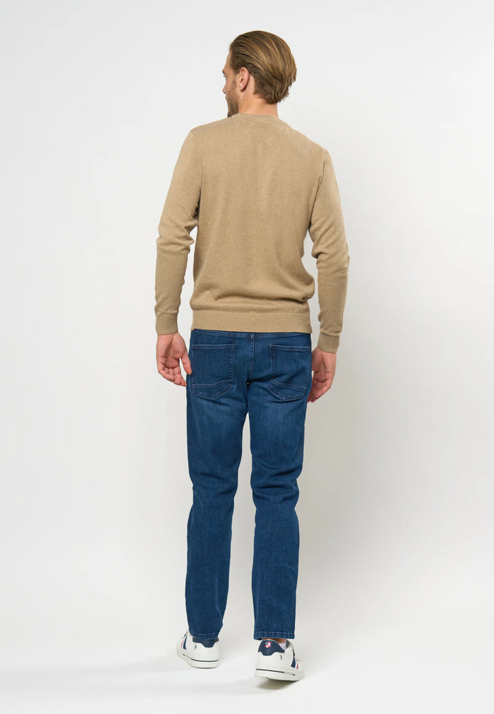 O'Neck Knit 'Adair' - Crockery Melange