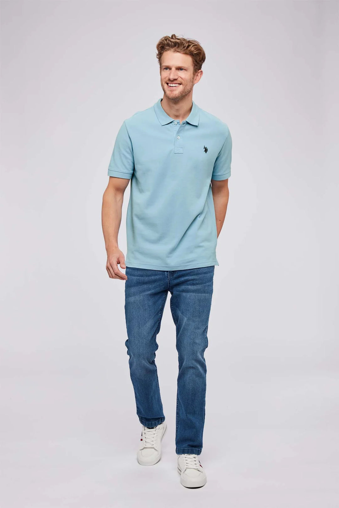 Polo 'Alfred' - Placid Blue