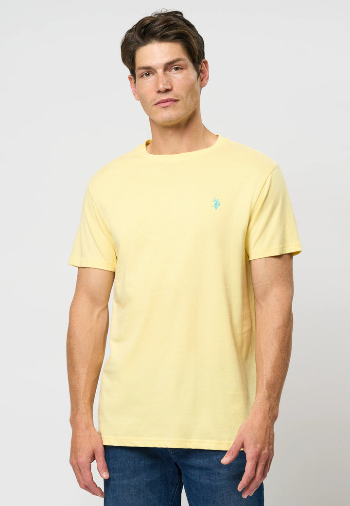 Logo T-shirt 'Arjun' - Pale Banana