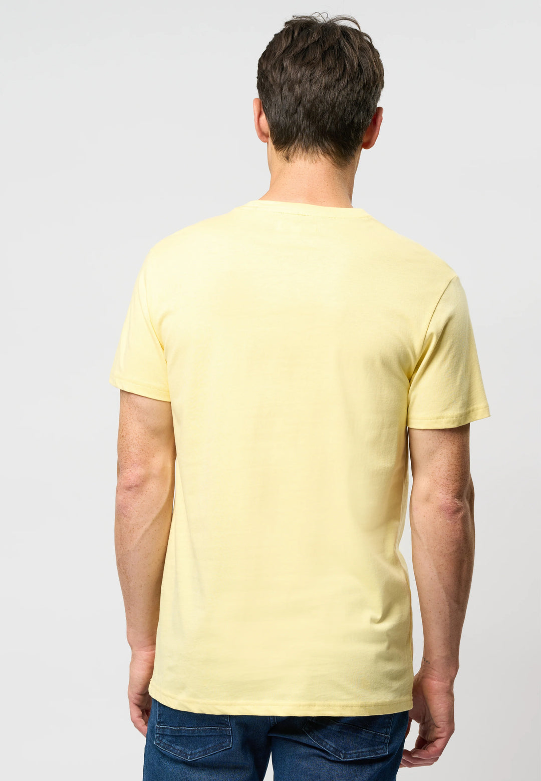 Logo T-shirt 'Arjun' - Pale Banana