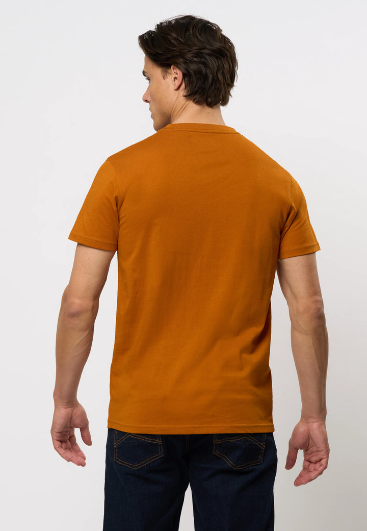 Logo T-shirt 'Arjun' - Pumpkin Spice
