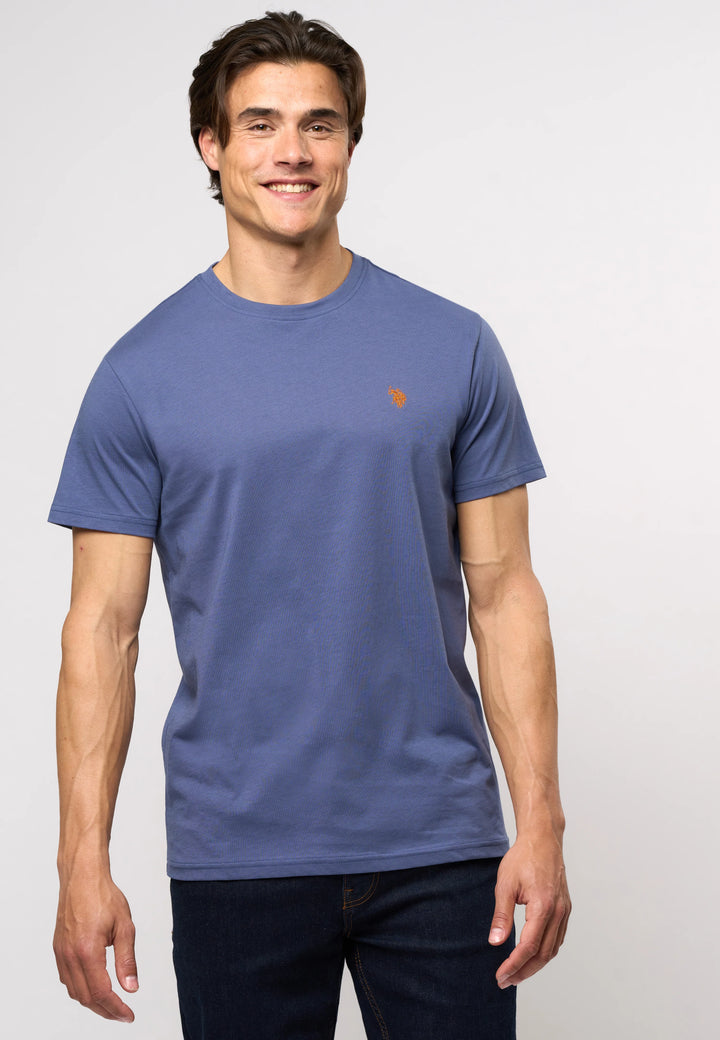 Logo T-shirt 'Arjun' - Vintage Indigo