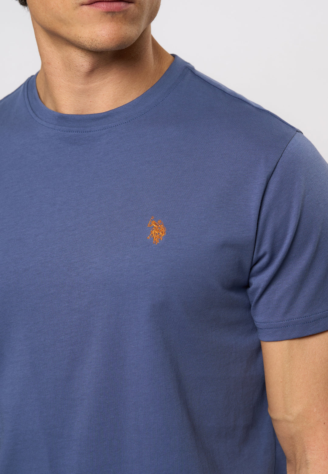 Logo T-shirt 'Arjun' - Vintage Indigo