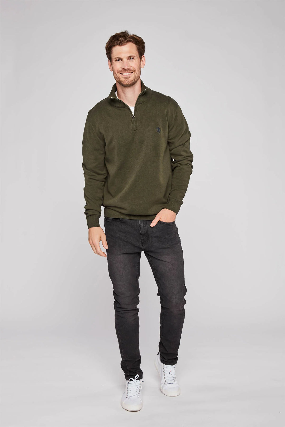 Half Zip Strik 'Brison' - Forrest Night