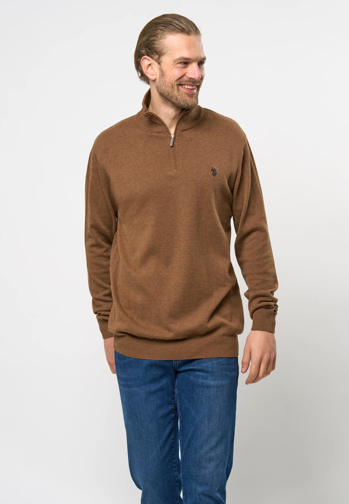 Half Zip Strik 'Brison' - Partridge Melange
