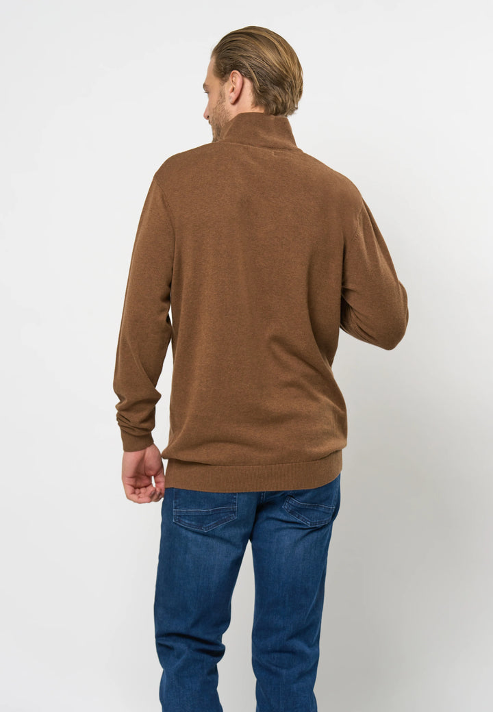 Half Zip Strik 'Brison' - Partridge Melange
