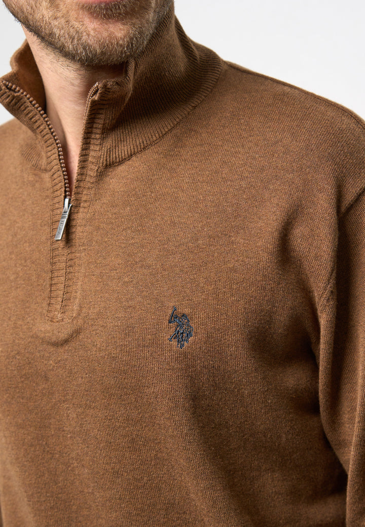 Half Zip Strik 'Brison' - Partridge Melange