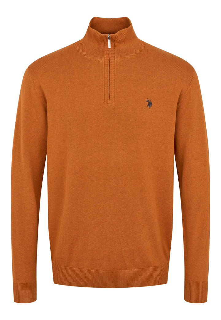 Half Zip Strik 'Brison' - Pumpkin Spice Melange