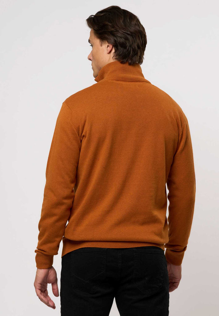 Half Zip Strik 'Brison' - Pumpkin Spice Melange