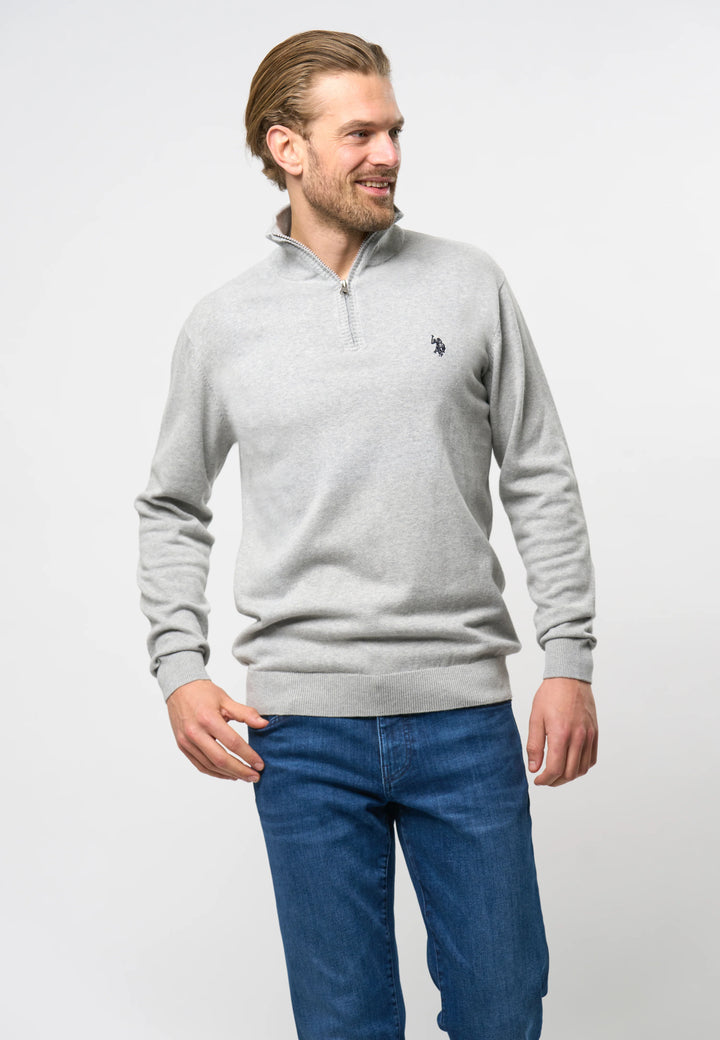 Half Zip Strik 'Brison' - Grey Melange