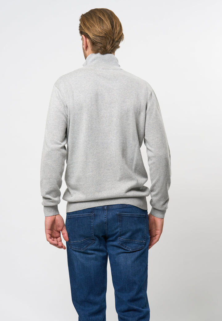 Half Zip Strik 'Brison' - Grey Melange