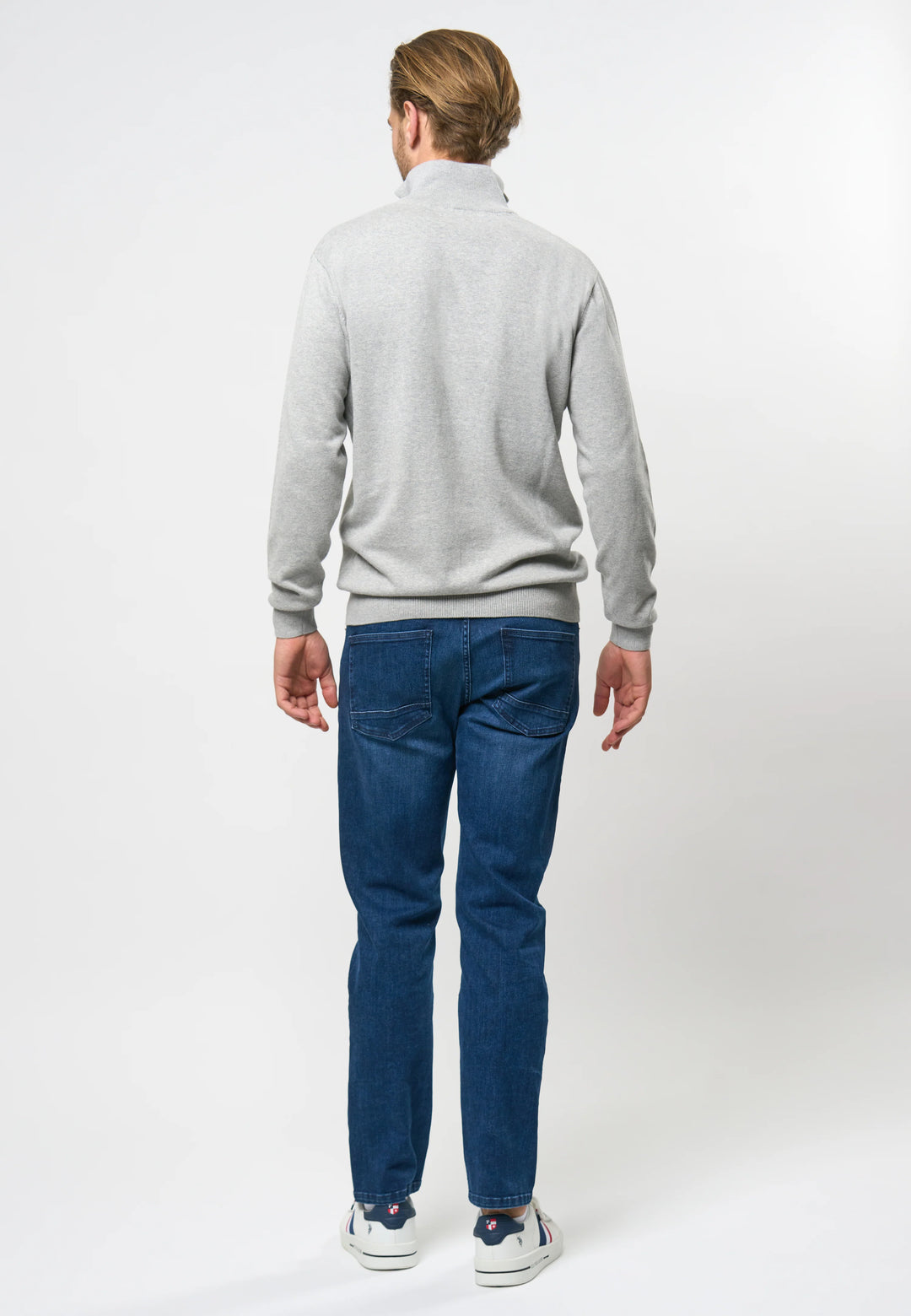 Half Zip Strik 'Brison' - Grey Melange