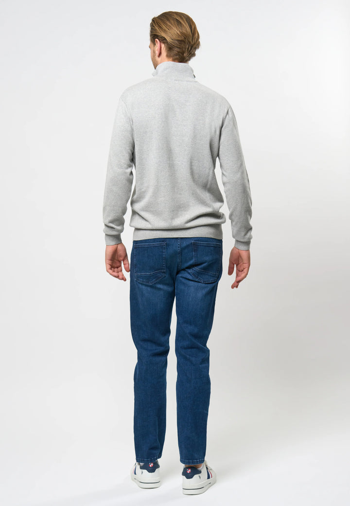 Half Zip Strik 'Brison' - Grey Melange