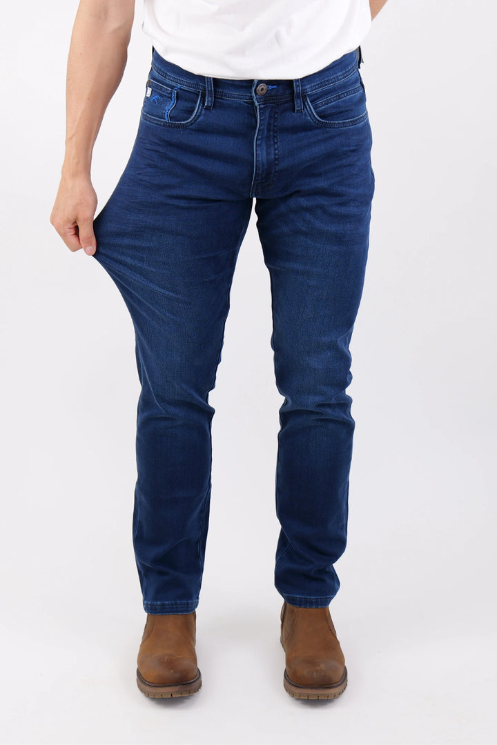 Stretch Jeans 'InCoil Jogger' - Work Blue