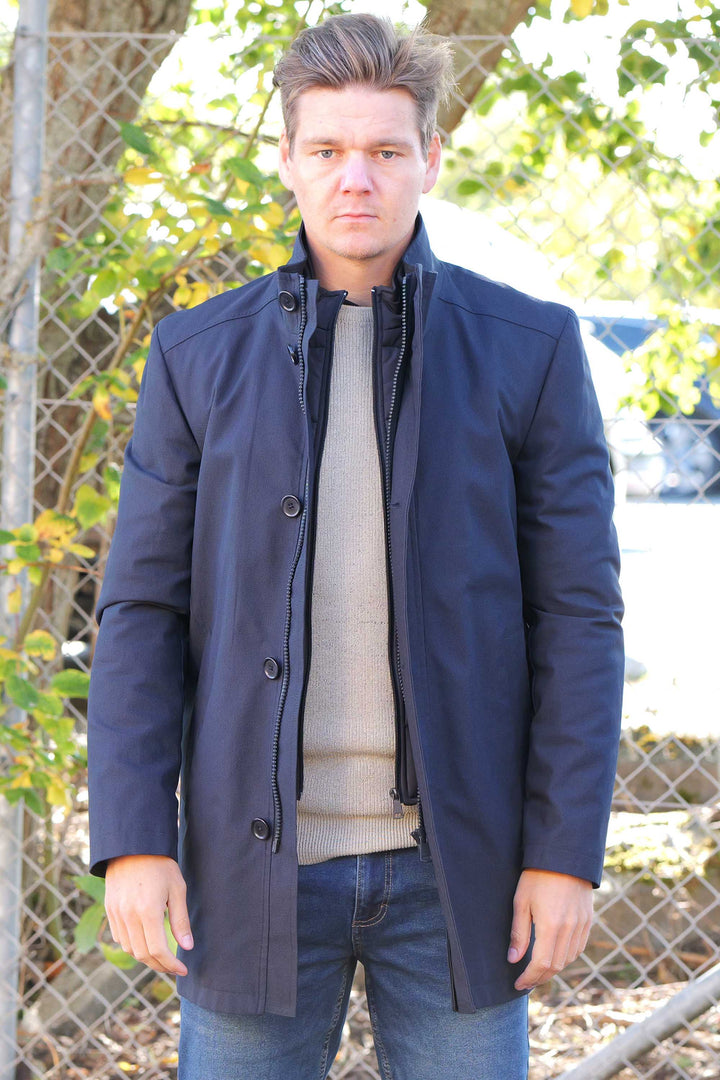 Stretch Frakke 'Vesterbrogade' - Navy