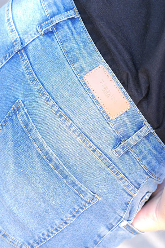 Stretch Jeans 'Hundested' - Used Blue Denim