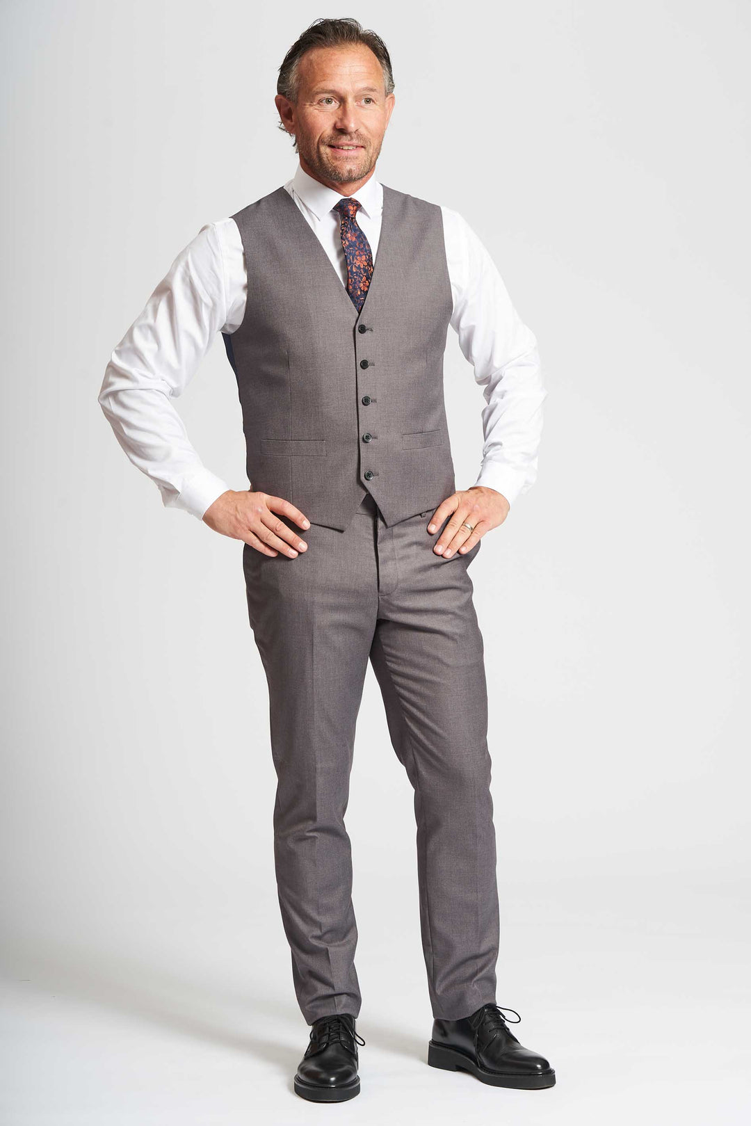 Vest 'Anton' - Grey Elegance